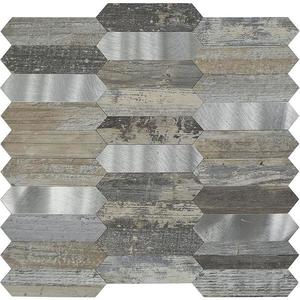 Dekoračný samolepiaci panel Mood Wood Silver vyobraziť