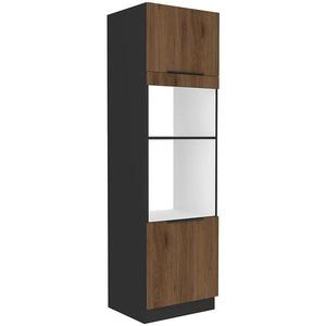 Kuchynská skrinka Monza orech okapi 60dpm-210 2f vyobraziť