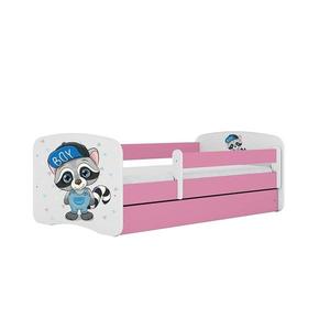 Detská Posteľ. Babydreams+Sz+M Ružová 70x140 medvedík čistotný vyobraziť