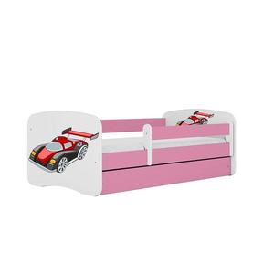 Detská Posteľ. Babydreams+Sz+M Ružová 80x180 Auto vyobraziť