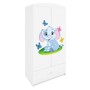 Skriňa Babydreams Biely – Slon vyobraziť