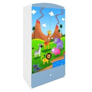 Skriňa Babydreams Modrá – Safari vyobraziť