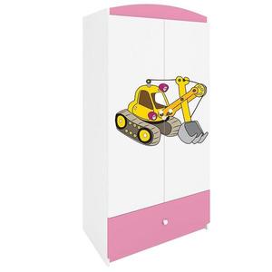 Skriňa Babydreams Ružová – Rýpadlo vyobraziť