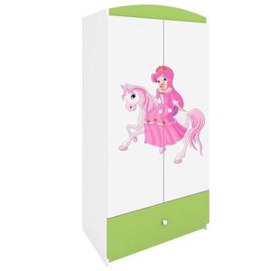 Skriňa Babydreams Zelená – Princezná 1 vyobraziť