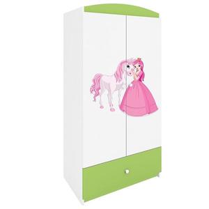 Skriňa Babydreams Zelená – Princezná 2 vyobraziť