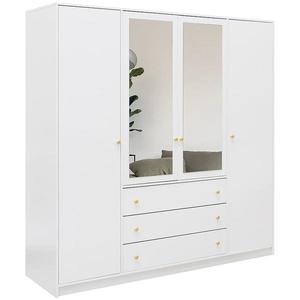 Skriňa Siena D4 biela / zrkadlo vyobraziť