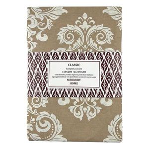Obliečky Classic bavlna ecru/béž 160x200 + (2) 70x80 Merkury Home vyobraziť