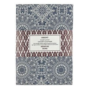 Obliečky Orient bavlna ecru/indigo 160x200 + (2) 70x80 Merkury Home vyobraziť