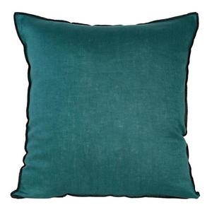 Obliečka na vankúš Linen/5/A 45x45 tyrkysová čierna 405208 vyobraziť