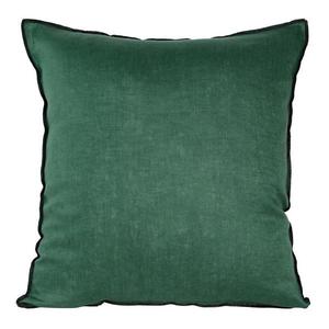 Obliečka na vankúš Linen/5/B 45x45 zelená čierna 405209 vyobraziť