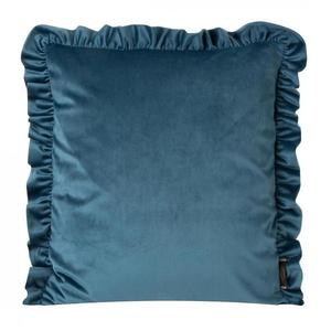 Obliečka na vankúš Velvet 45x45 modrá/volán 387645 vyobraziť