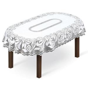 Žakárový obrus 241271 oválny 130X180 biely vyobraziť