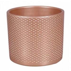 Obal na kvetináč Zeus Dots 13 cm ružový vyobraziť