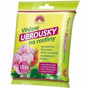 Vlhčené utierky na rastliny 15 ks vyobraziť