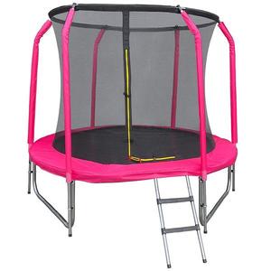 Trampolína COMFORT s rebríkom 244cm ružová vyobraziť