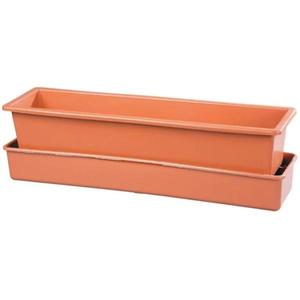 Kvetináč samozavlažovací LEBIŠ 60cm/18L/terakota vyobraziť