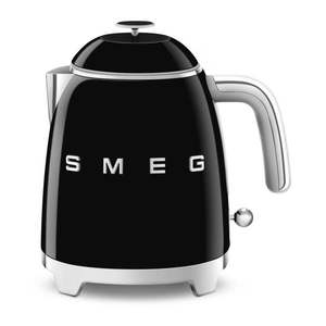 Čierna rýchlovarná kanvica z nehrdzavejúcej ocele 800 ml Retro Style – SMEG vyobraziť