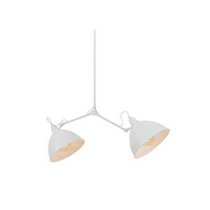 Biele závesné svietidlo s kovovým tienidlom 104x104 cm Coben - CustomForm vyobraziť