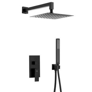 Podomietkový sprchový set s 3-funkčnou batériou Logon Black vyobraziť