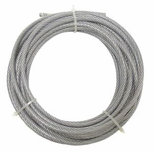 Oceľové lanko 4/5 mm plastový kryt vyobraziť