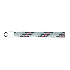Polypropylén Lano Čierna/Biela/Červená – Priemer 8mm - Tovar na Mieru vyobraziť