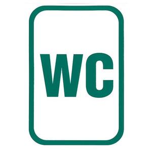 WC 105x150 mm - samolepka vyobraziť