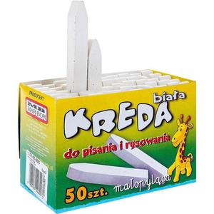 Krieda biela, kvadratická, typ B, 50 ks., Drel vyobraziť