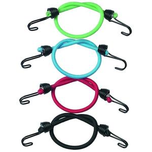 Sťahujúca guma Master Lock 25 cm zakončenie na oboch stranách kovovým háčikom, komplet 4ks vyobraziť