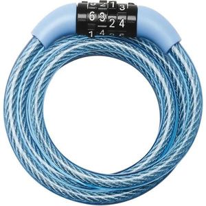 Zámok na bicykel lanko, kódový 1, 2 m x 8mm vyobraziť