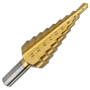 Vrták postupný, titánový, 4, 0-20, 0 mm, Jufisto vyobraziť