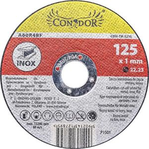 Kotúč korundový, na rezanie kovu, inox, 125 x 1, 0 mm, Drel vyobraziť