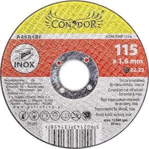 Kotúč korundový, na rezanie kovu, inox, 115 x 1, 6 mm, Drel vyobraziť