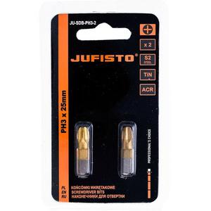 Krížový bit, titánový S2, PH3 x 25 mm, 2 ks, Jufisto vyobraziť