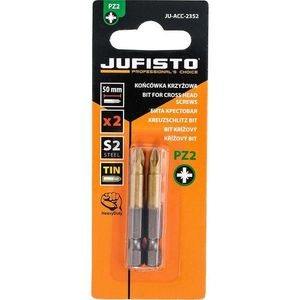 Krížový bit, titánový S2, PZ2 x 50 mm, 2 ks, Jufisto vyobraziť
