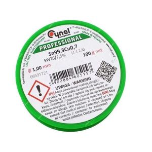 Bezolovnatá spájka SN99 1.0MM. 100GR. vyobraziť