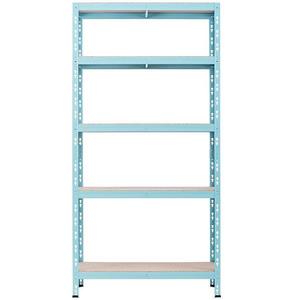 Kovový regál RNDU30-5 modrý 180x90x30cm -5 políc/175kg vyobraziť