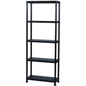 Regál plastový T80 80x30x181 cm čierny vyobraziť