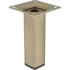Štvorcová nábytková noha 10 cm inox vyobraziť