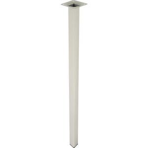 Štvorcová nábytková noha 70 cm biela vyobraziť