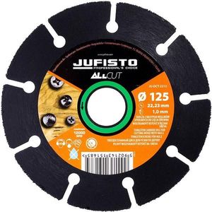 Kotúč rezný, zo spekaného karbidu, na drevo, 125 x 1, 0 x 22, 23 mm, Jufisto vyobraziť