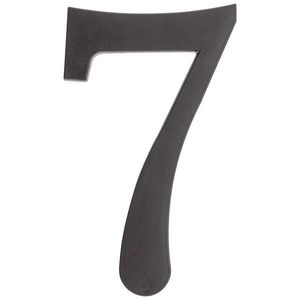 Čierna plastová číslica 7 vyobraziť