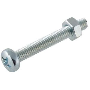 Skrutka s oblou hlavičkou pozink M5X30mm vyobraziť