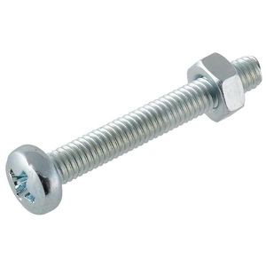 Skrutka s oblou hlavičkou pozink M6X30mm vyobraziť