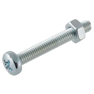 Skrutka s oblou hlavičkou pozink M5X20mm vyobraziť