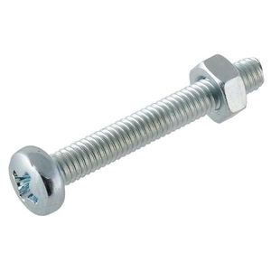 Skrutka s oblou hlavičkou pozink M6X50mm vyobraziť