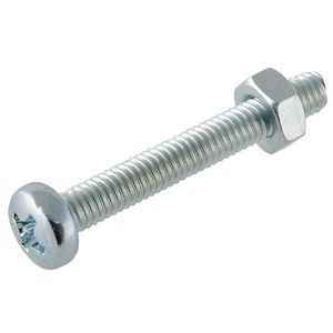 Skrutka s oblou hlavičkou pozink M4X25mm vyobraziť