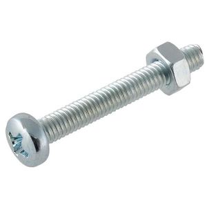 Skrutka s oblou hlavičkou pozink M5X10mm vyobraziť