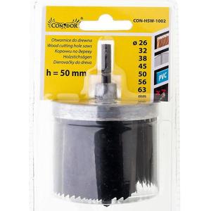 Dierovačky do dreva, kalené zuby, 26-63 mm, h 50 mm, sada 7 ks, Drel vyobraziť