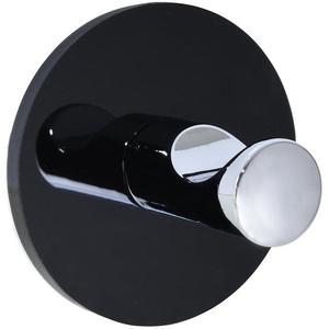 Vešiačik okrúhly style 5x5 cm čierny/chróm 8031 vyobraziť