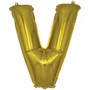 Fóliový balón písmeno V My Party 30cm vyobraziť